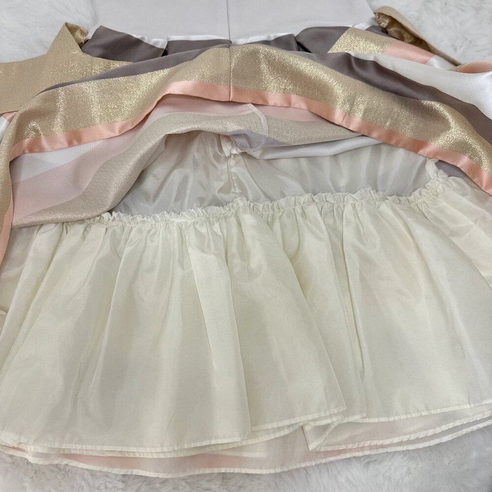 Bonnie Jean Girls Colorblock Stripe Dress with Bow - Picture 7 of 9